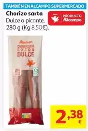 Alcampo Chorizo sarta auchan 280g oferta