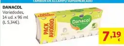Alcampo Lima limon s/azu.añad. danacol bot.14x96 ml oferta