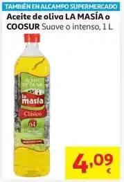 Alcampo Aceite oliva la masia 1l (s) oferta