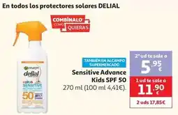 Alcampo Delial - sensitive advance kids spf 50 oferta