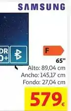 Alcampo Samsung - tv 65 oferta