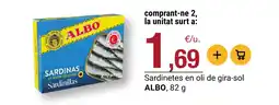 BonpreuEsclat ALBO Sardinetes en oli de gira-sol oferta