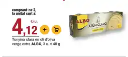 BonpreuEsclat ALBO Tonyina clara en oli d'oliva verge extra oferta