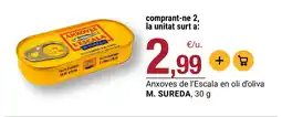 BonpreuEsclat M. SUREDA Anxoves de l'Escala en oli d'oliva oferta