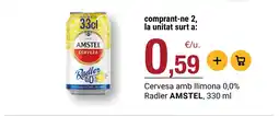 BonpreuEsclat AMSTEL Cervesa amb llimona 0,0% Radler oferta