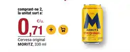 BonpreuEsclat MORITZ Cervesa original oferta