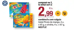 BonpreuEsclat NESTLÉ Gelat Pirulo de mango o síndria oferta