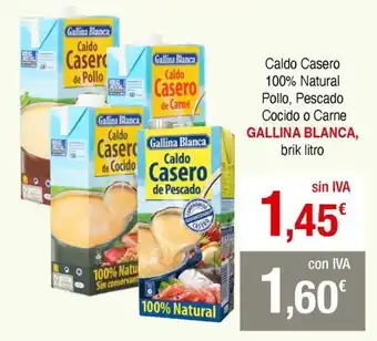 GALLINA BLANCA Caldo Casero 100% Natural Pollo, Pescado Cocido o Carne