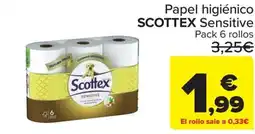 Carrefour Market Scottex Papel higiénico oferta
