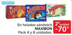 Carrefour Market Maxibon En helados sándwich oferta