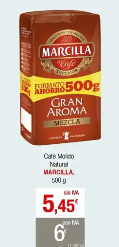 Masymas Marcilla Café Molido Natural oferta