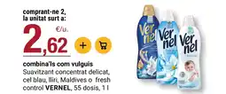 BonpreuEsclat VERNEL Suavitzant concentrat delicat, cel blau, lliri, Maldives o fresh control oferta