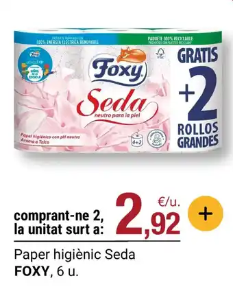 BonpreuEsclat FOXY Paper higiènic Seda oferta