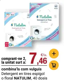 BonpreuEsclat NATULIM Detergent en tires espígol o floral oferta