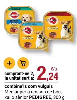 BonpreuEsclat PEDIGREE Menjar per a gossos de bou, xai o sènior oferta