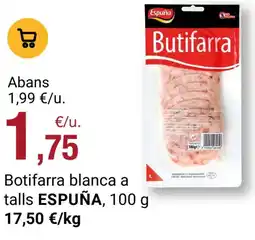 BonpreuEsclat ESPUÑA Botifarra blanca a talls oferta