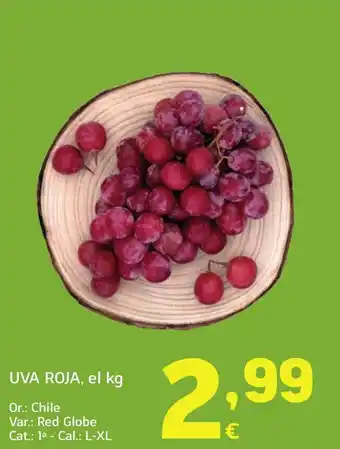 HiperDino Uva roja oferta