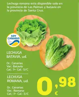 HiperDino Lechuga romana oferta