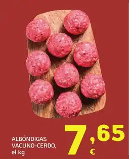 HiperDino Albóndigas vacuno-cerdo oferta