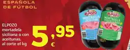 HiperDino ELPOZO mortadela siciliana o con aceitunas oferta