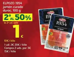 HiperDino ELPOZO 1954 jamón curado duroc oferta