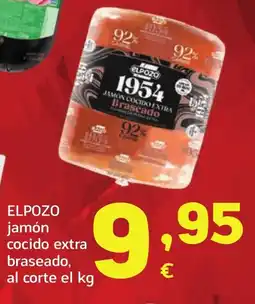 HiperDino ELPOZO jamón cocido extra braseado oferta