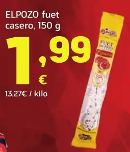 HiperDino ELPOZO fuet casero oferta