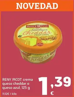 HiperDino RENY PICOT crema queso cheddar o queso azul oferta