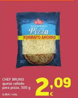 HiperDino CHEF BRUNO queso rallado para pizza oferta