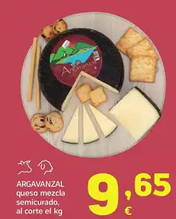 HiperDino ARGAVANZAL queso mezcla semicurado, al corte el kg oferta