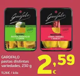 HiperDino GAROFALO pastas distintas variedades oferta