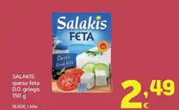 HiperDino SALAKIS queso feta D.O. griego oferta