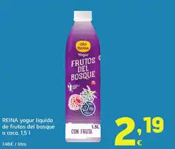 HiperDino REINA yogur líquido de frutos del bosque oferta
