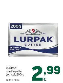 HiperDino LURPAK mantequilla con sal oferta