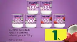 HiperDino DANONE desnatado natural o distintos sabores oferta