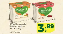 HiperDino DANACOL natural o distintos sabores oferta