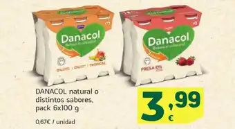 HiperDino DANACOL natural o distintos sabores oferta