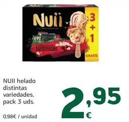 HiperDino NUII helado distintas variedades oferta