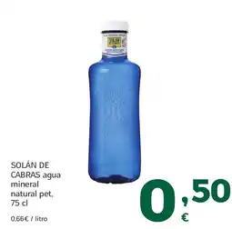 HiperDino SOLÁN DE CABRAS agua mineral natural pet oferta