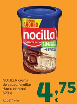 HiperDino NOCILLA crema de cacao familiar duo u original oferta