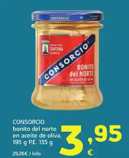 HiperDino CONSORCIO bonito del norte en aceite de oliva oferta