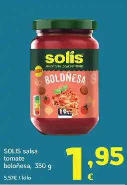 HiperDino SOLIS salsa tomate boloñesa oferta