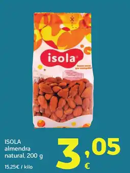 HiperDino ISOLA almendra natural oferta