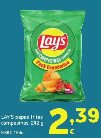 HiperDino LAY'S papas fritas campesinas oferta