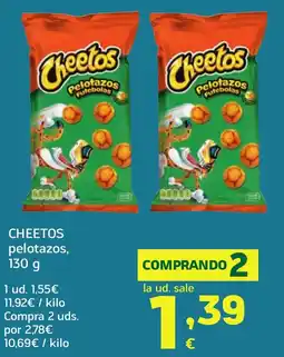 HiperDino CHEETOS pelotazos oferta