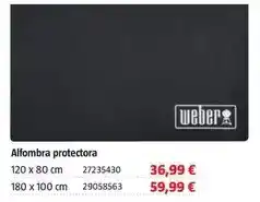 Bauhaus Weber - alfombra protectora oferta