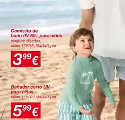 KIK Camiseta de baño UV 50+ para niños oferta