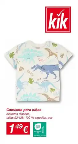 KIK Camiseta para niño oferta