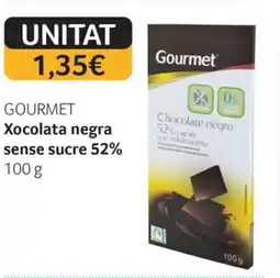 GM Cash & Carry GOURMET Xocolata negra sense sucre 52% oferta