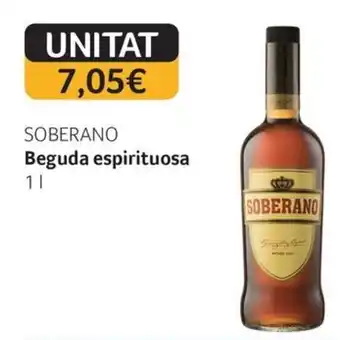 GM Cash & Carry SOBERANO Beguda espirituosa oferta